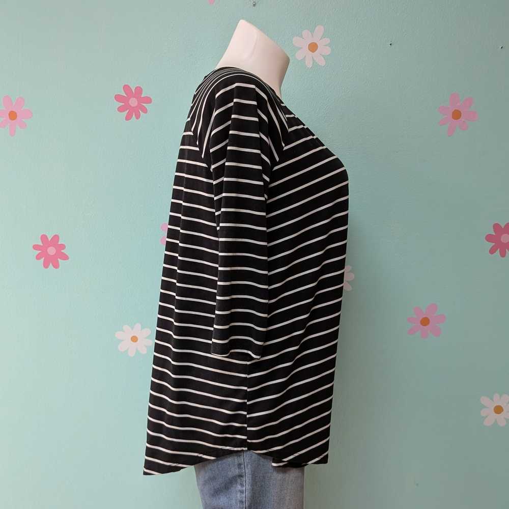 SzXL Reborn J Black and White Stripe Tunic - image 2