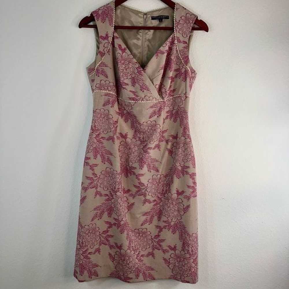 Vintage Isabella DeMarco Tahari Levine Pink Flora… - image 1