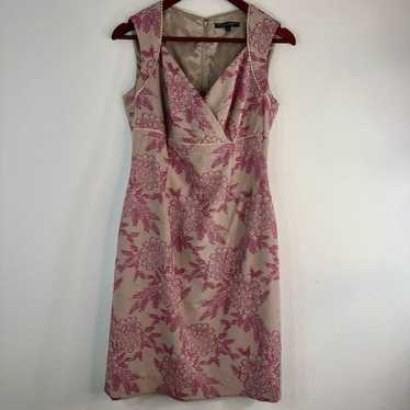 Vintage Isabella DeMarco Tahari Levine Pink Flora… - image 1