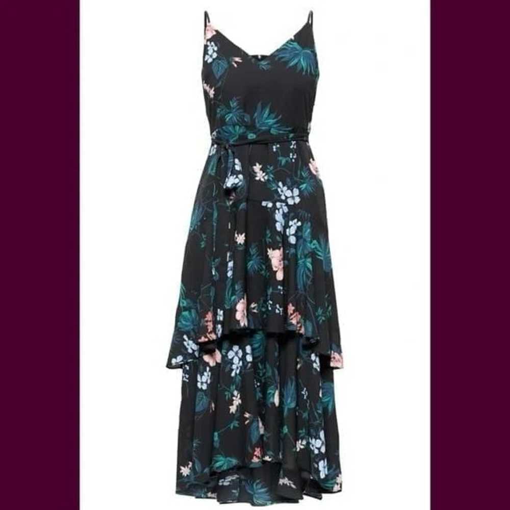 Banana Republic Floral Ruffled Maxi Dress Size 10 - image 2