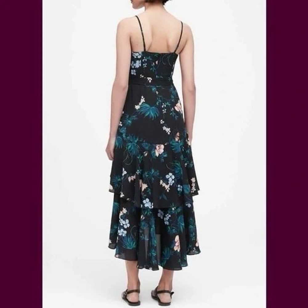 Banana Republic Floral Ruffled Maxi Dress Size 10 - image 3