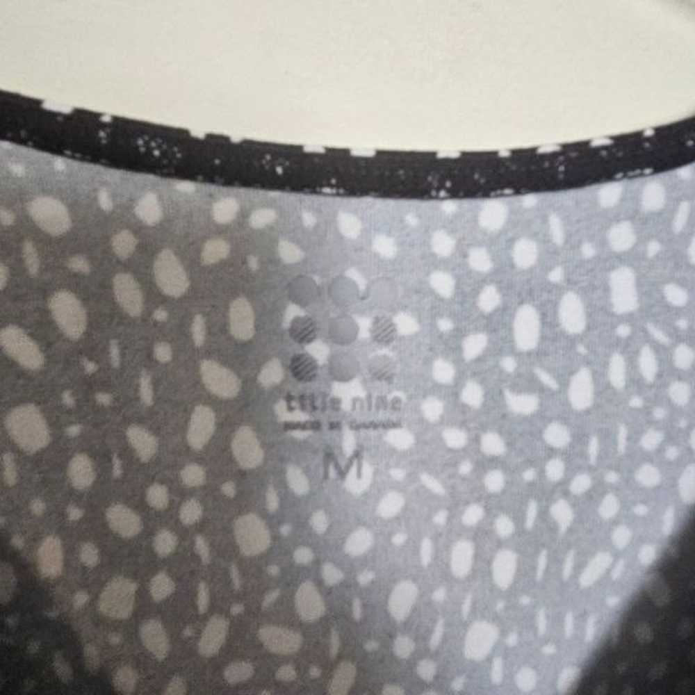 Title Nine Dress Women M Black White Speckled Dot… - image 2