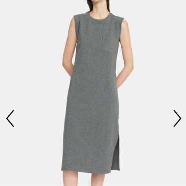 Theory gray muscle tank comfy lagenlook dress flo… - image 1