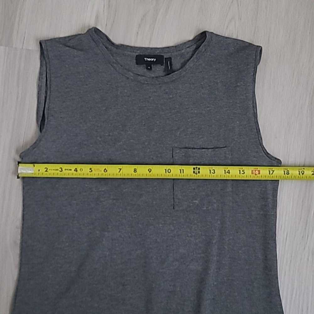 Theory gray muscle tank comfy lagenlook dress flo… - image 2