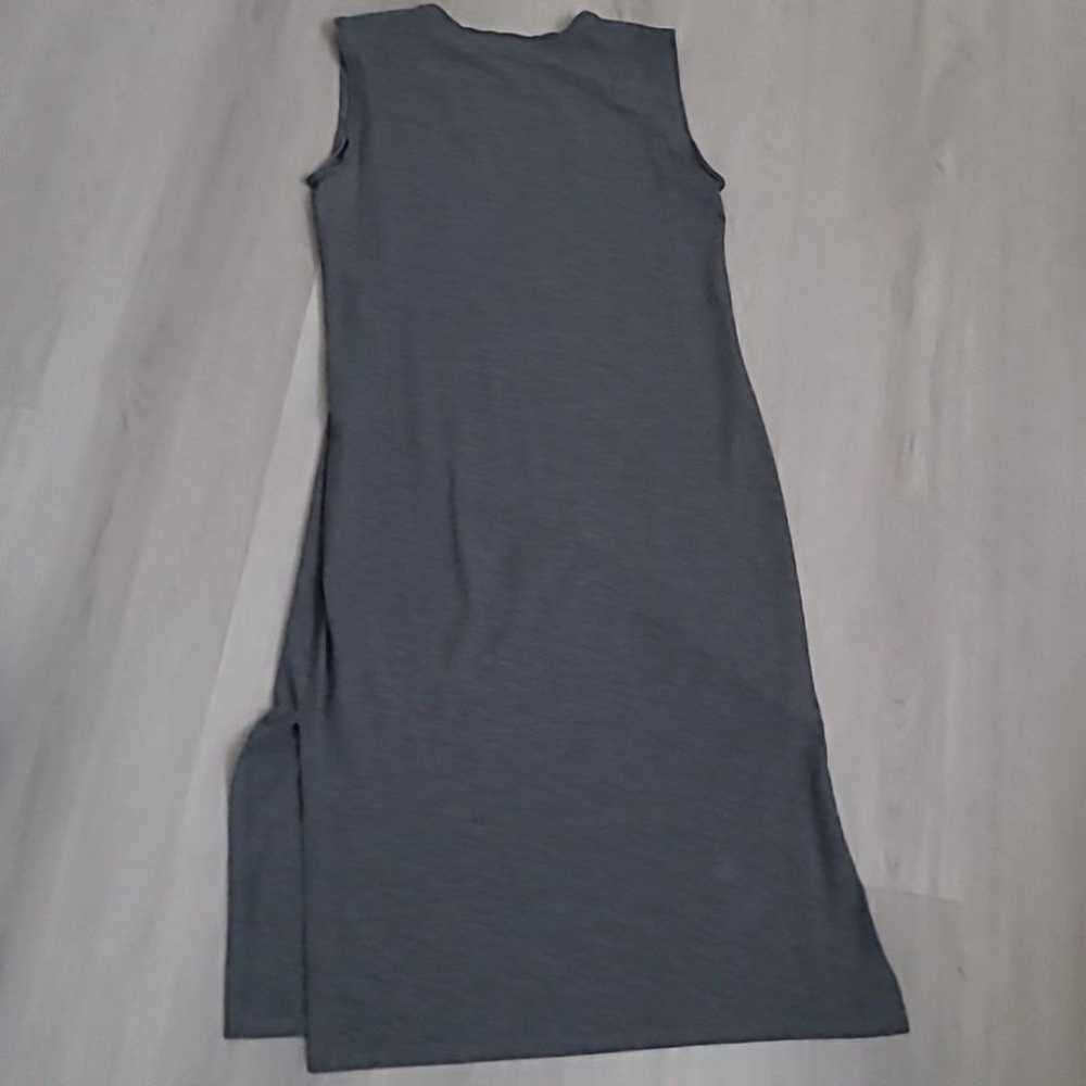 Theory gray muscle tank comfy lagenlook dress flo… - image 9