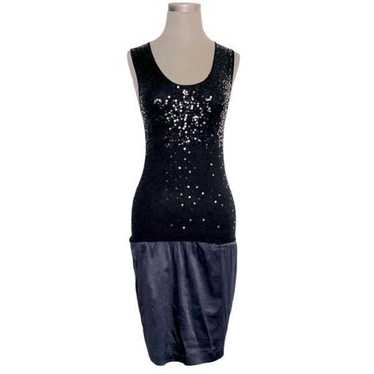 INTIMISSIMI Italy Gorgeous Black Sequin Bodycon D… - image 1