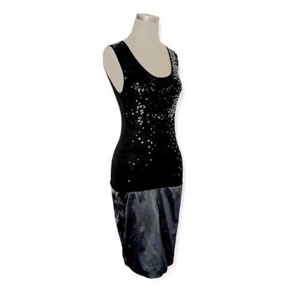 INTIMISSIMI Italy Gorgeous Black Sequin Bodycon D… - image 3