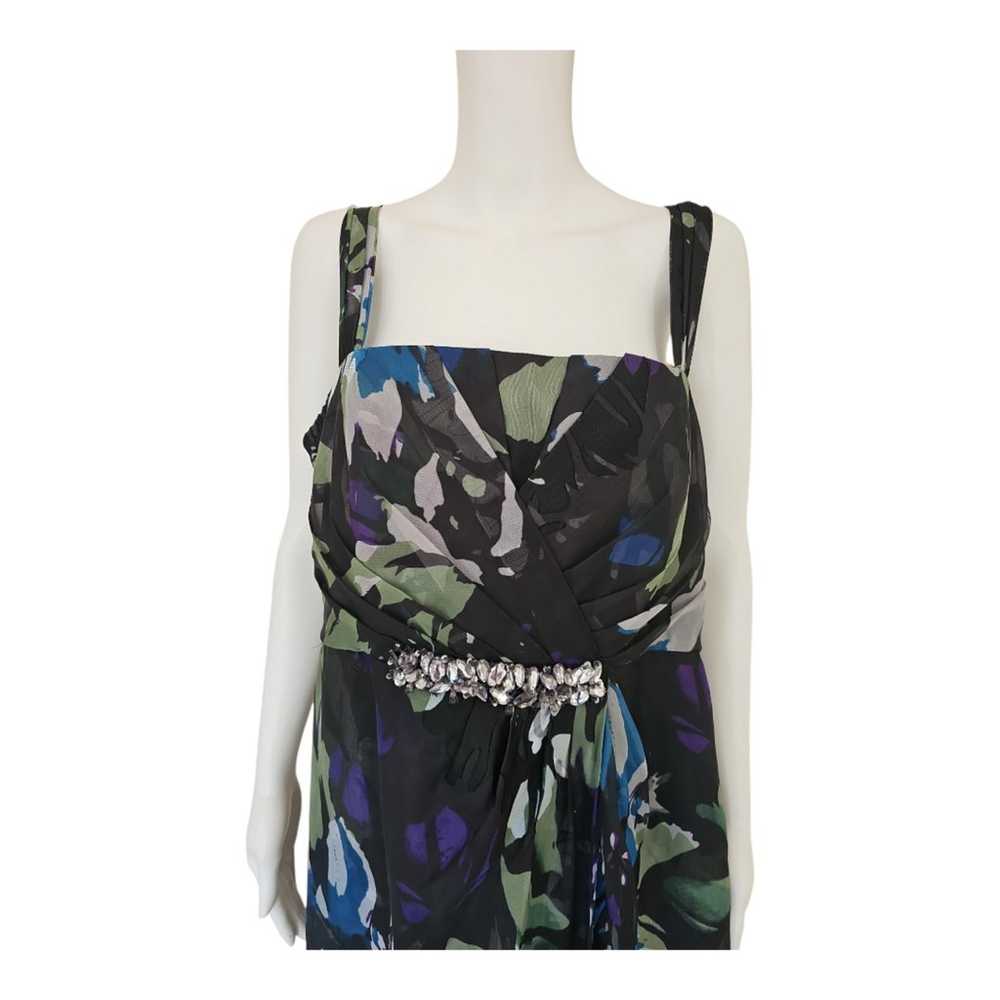 JS Collection Black Green Blue White Floral Maxi … - image 3