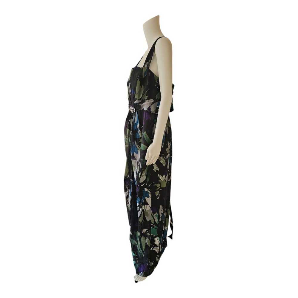 JS Collection Black Green Blue White Floral Maxi … - image 4