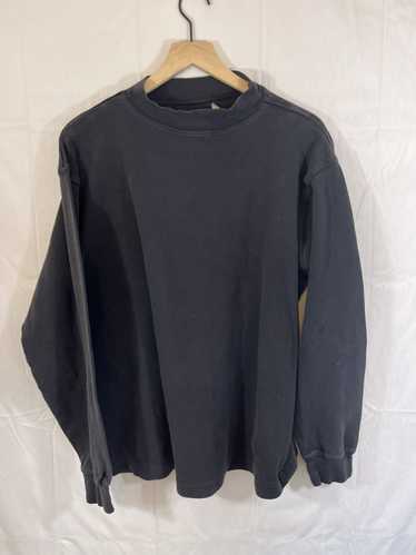 Vintage Vintage Sun Faded Blank Black Mock Neck Di