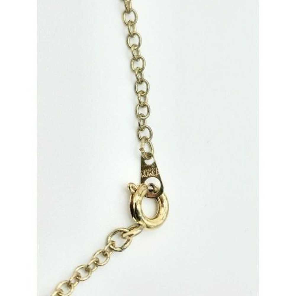 Vintage 18kt Gold cat necklace - image 5