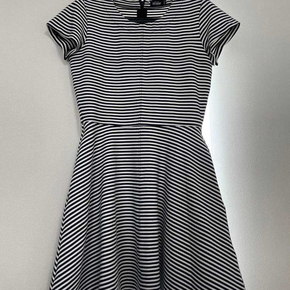 KATE SPADE SATURDAY Short Sleeve Striped Dress S - image 1