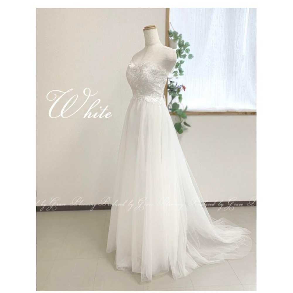 White wedding dress party dress - image 2