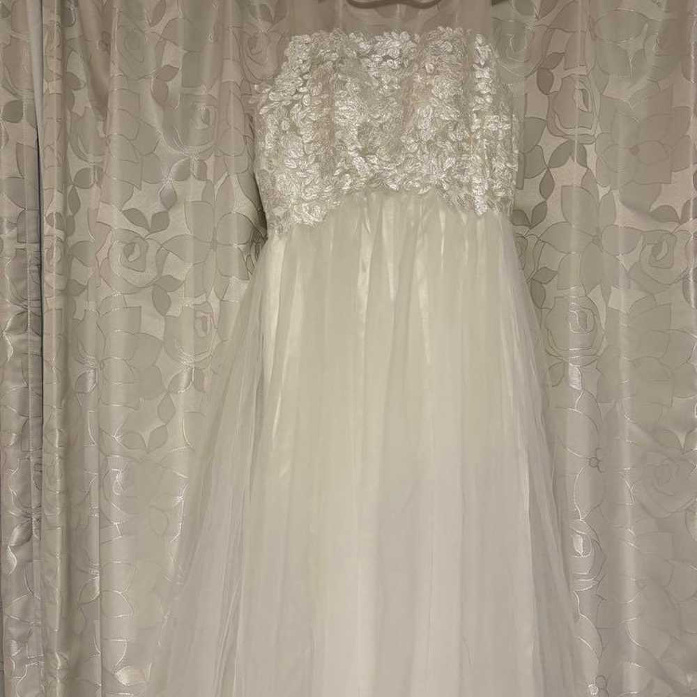 White wedding dress party dress - image 3