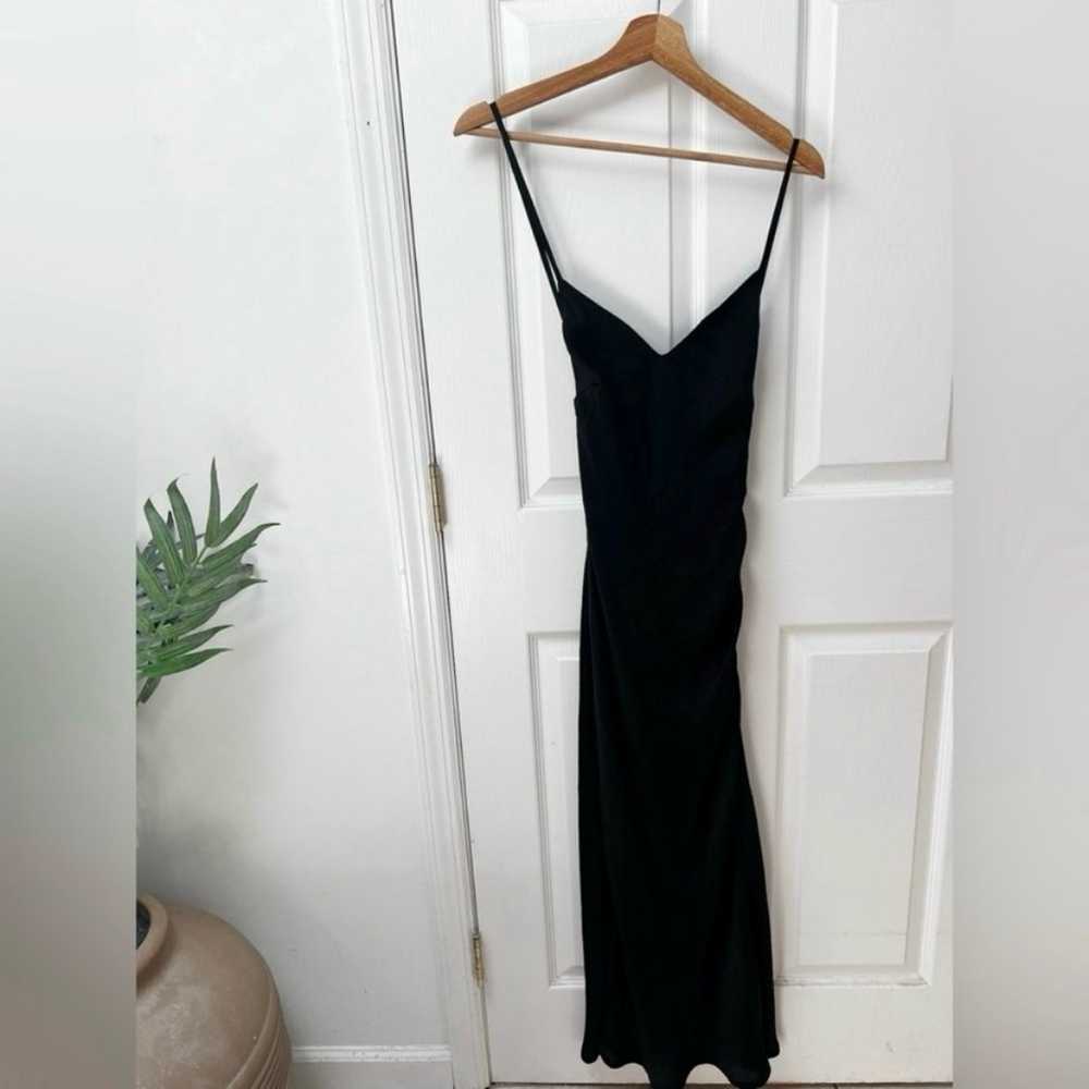 UO Romi Open-Back Maxi Slip Dress in Black - image 3