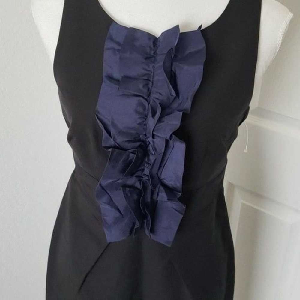 Anthropologie Leifsdottir Black Blue Ruffles Mini… - image 3