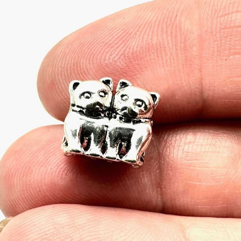 Pandora Purrfect Together Cats Charm 925 ALE Ster… - image 2