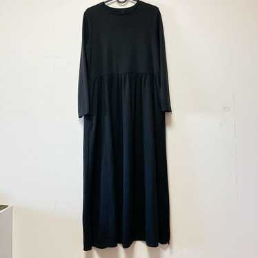 Black long-sleeved long dress 12closet size 38