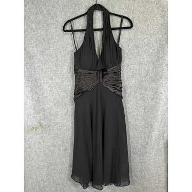 SL Fashions Dress Women 6 Black Halter Whimsy Got… - image 1