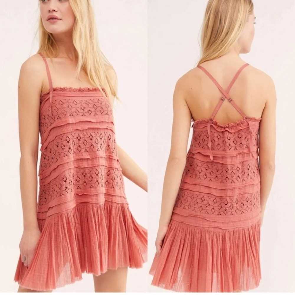 Free People Shailee Slip Mini Dress Size Small - image 1