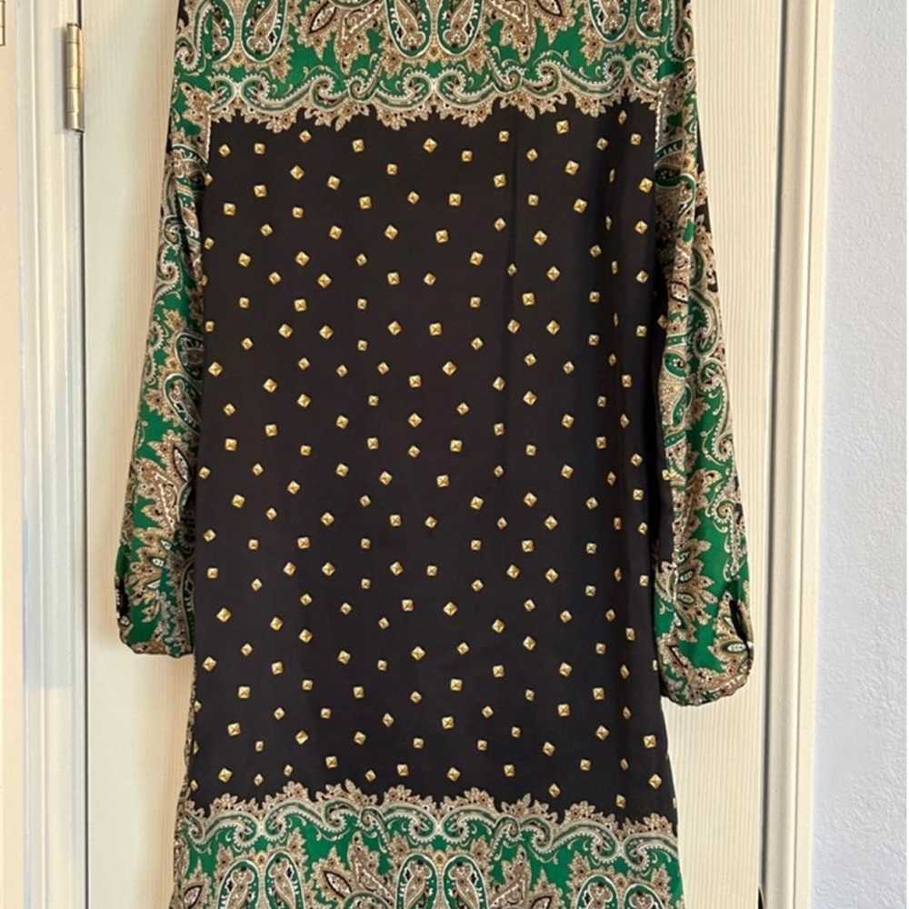 NWOT Michael Kors Shirt Dress, M, Green - image 5