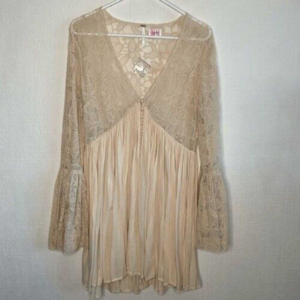 NWOT Free People Natural With Love Womens Cream L… - image 1