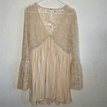 NWOT Free People Natural With Love Womens Cream L… - image 1