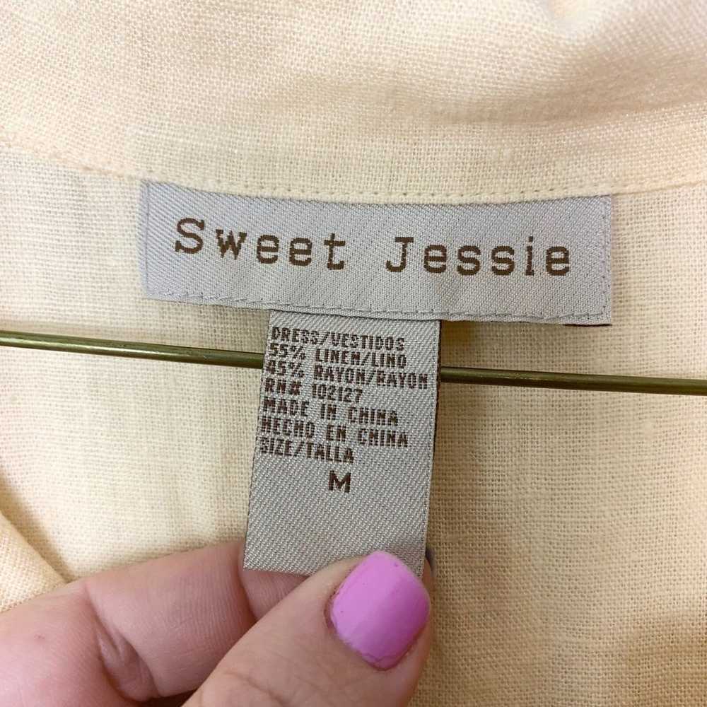 Sweet Jessie pastel yellow lightweight rayon line… - image 4