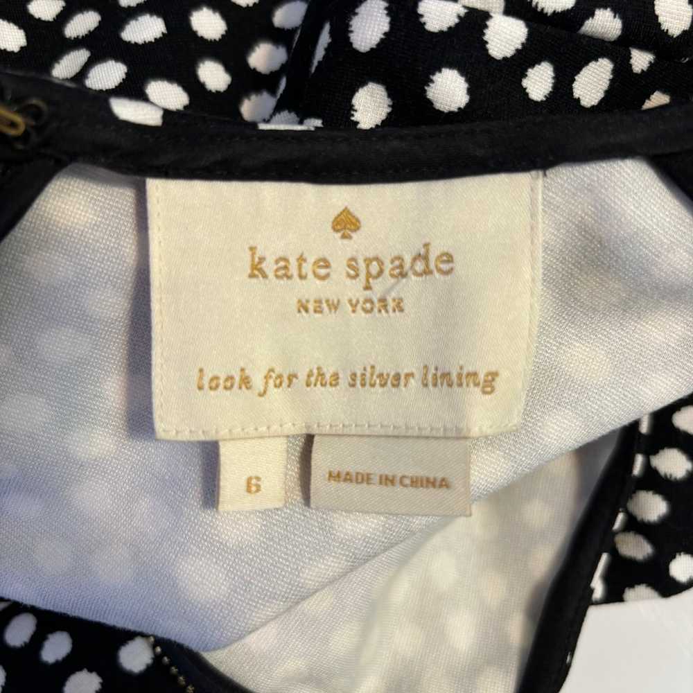 Kate Spade Polka Dot Spot Ponte Dress Size 6 - image 4