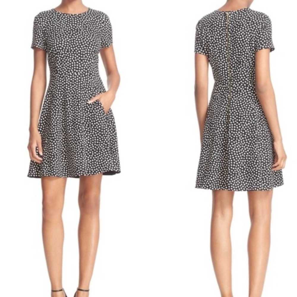 Kate Spade Polka Dot Spot Ponte Dress Size 6 - image 5