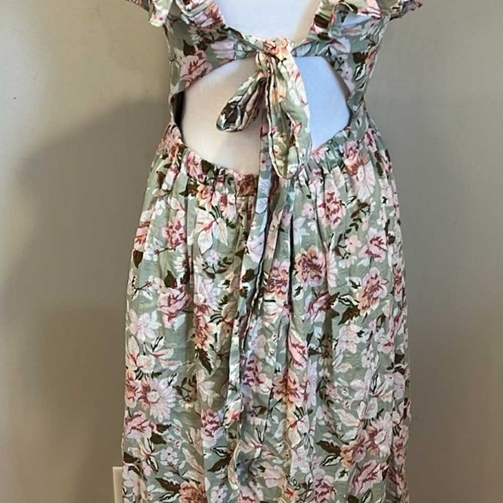 EN SAISON Maris Floral A-Line Midi Dress Size M - image 6