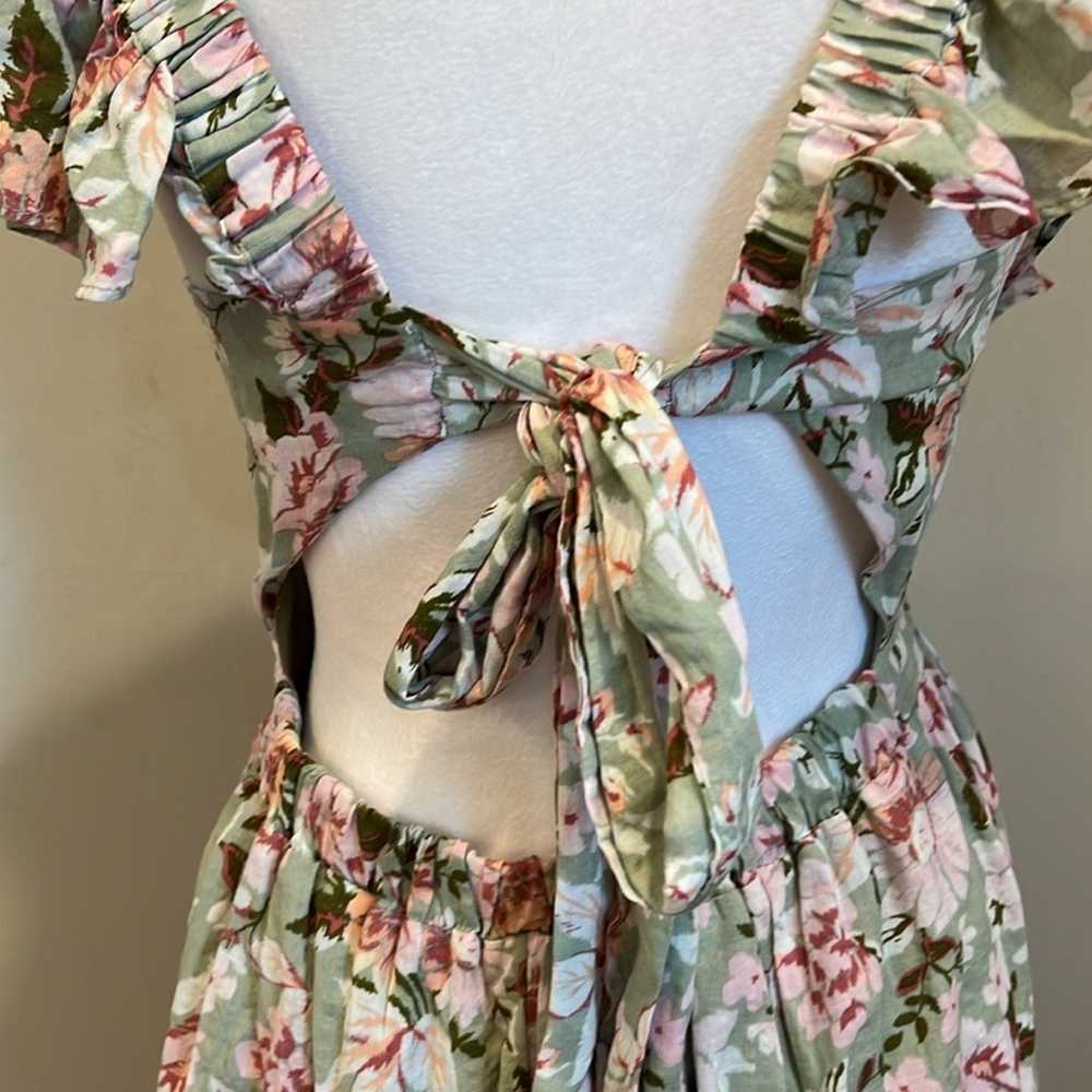 EN SAISON Maris Floral A-Line Midi Dress Size M - image 7