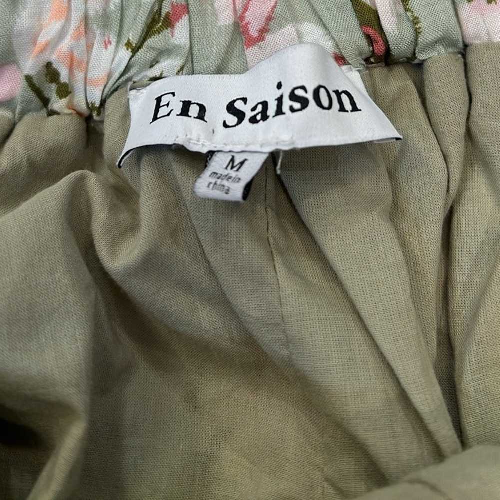 EN SAISON Maris Floral A-Line Midi Dress Size M - image 8