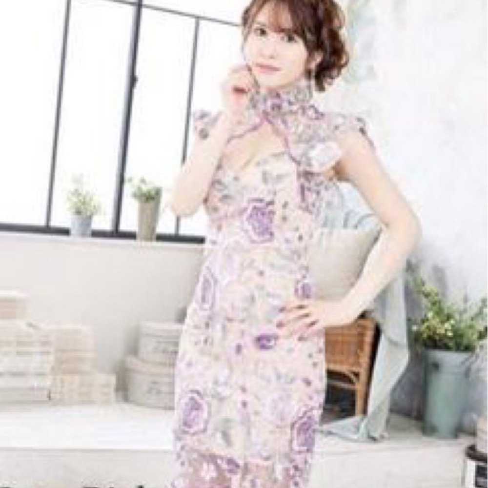 LoveRich Flower Embroidery Lace Mini Dress Caba M - image 1