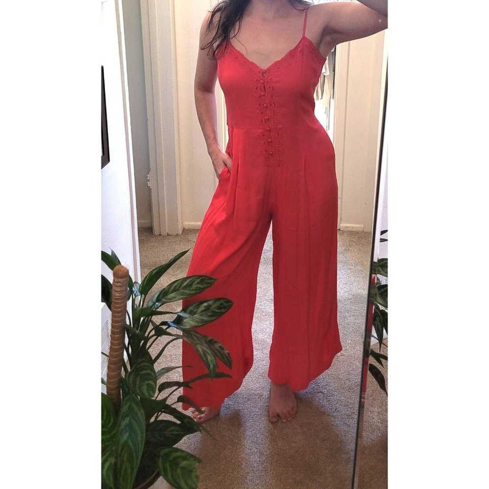 Free People | Pant Jumpsuit Romper | Coral Red | … - image 1