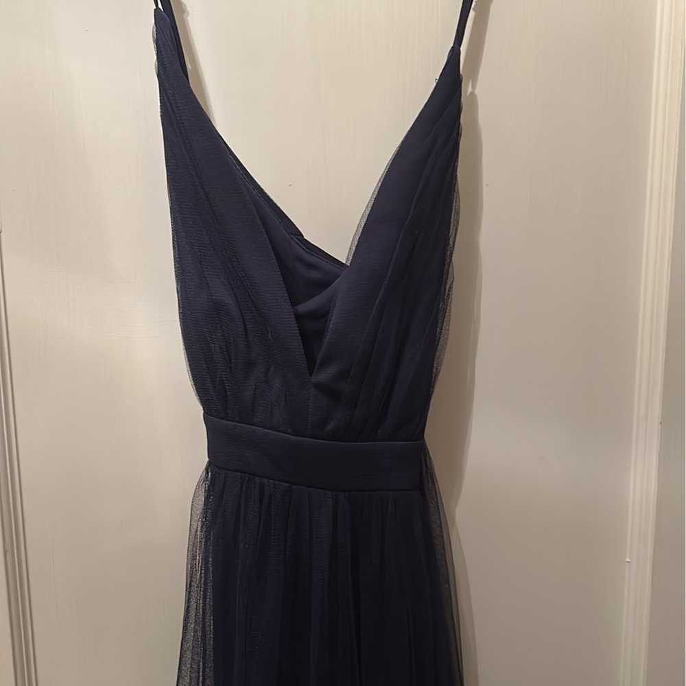 navy blue formal dress - image 1