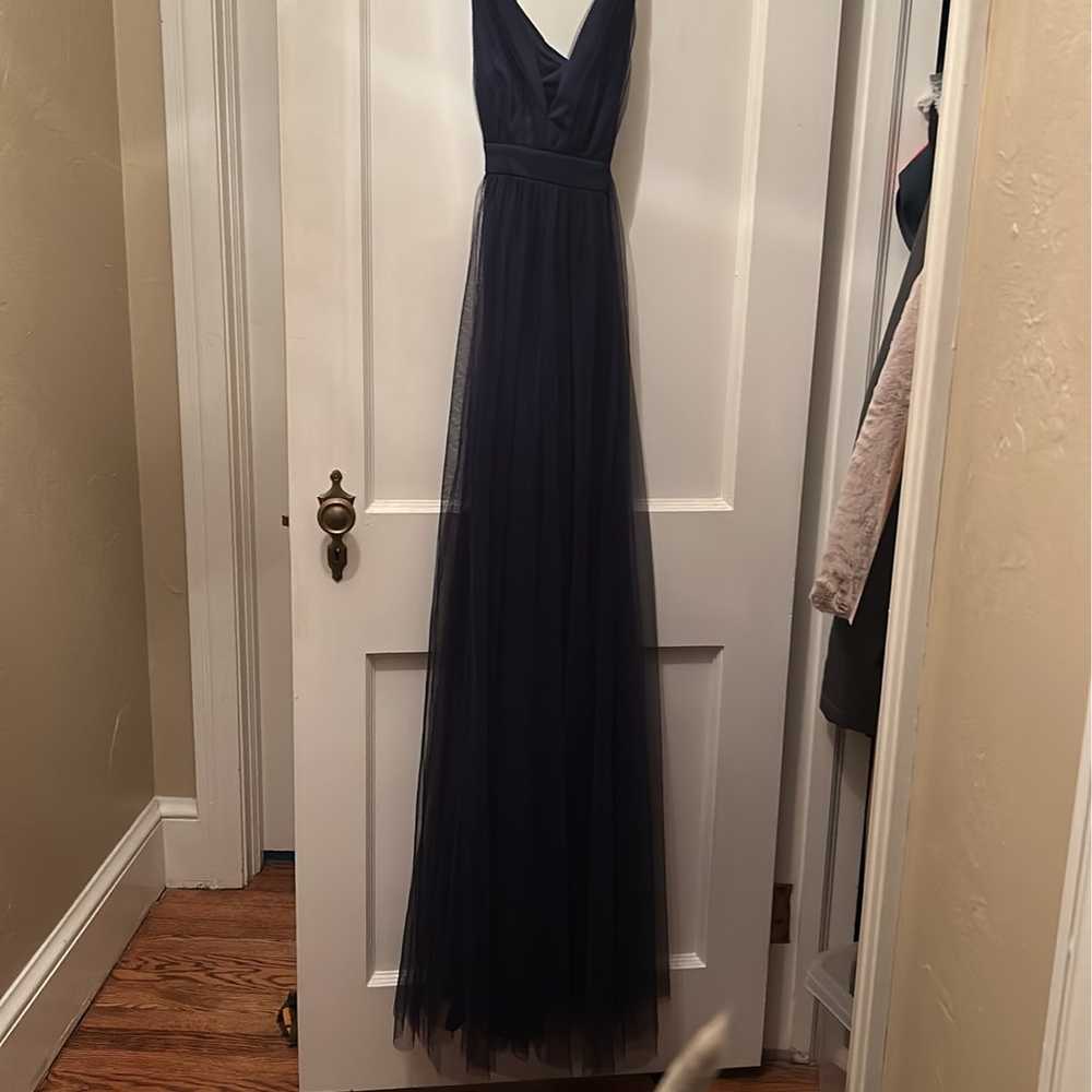 navy blue formal dress - image 2