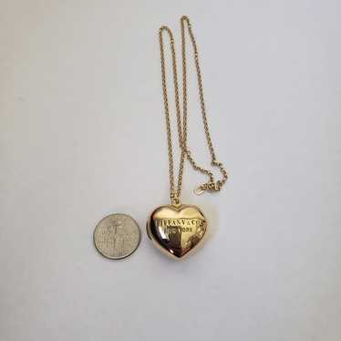 18K Real Gold Heart Necklace