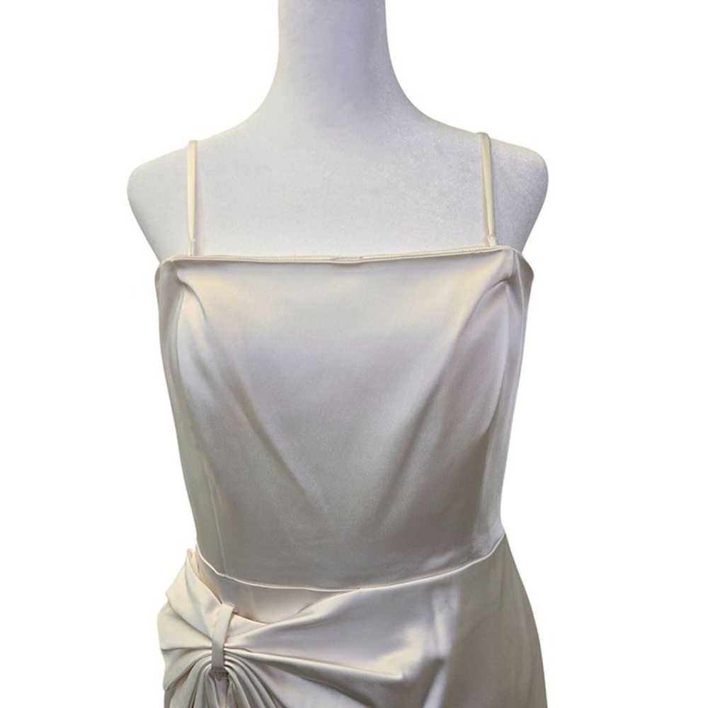 Calvin Klein Satin Side Ruched Bodycon Cocktail D… - image 4