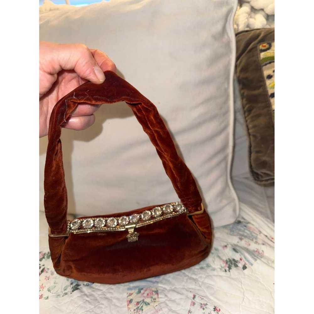 Non Signé / Unsigned Velvet handbag - image 12