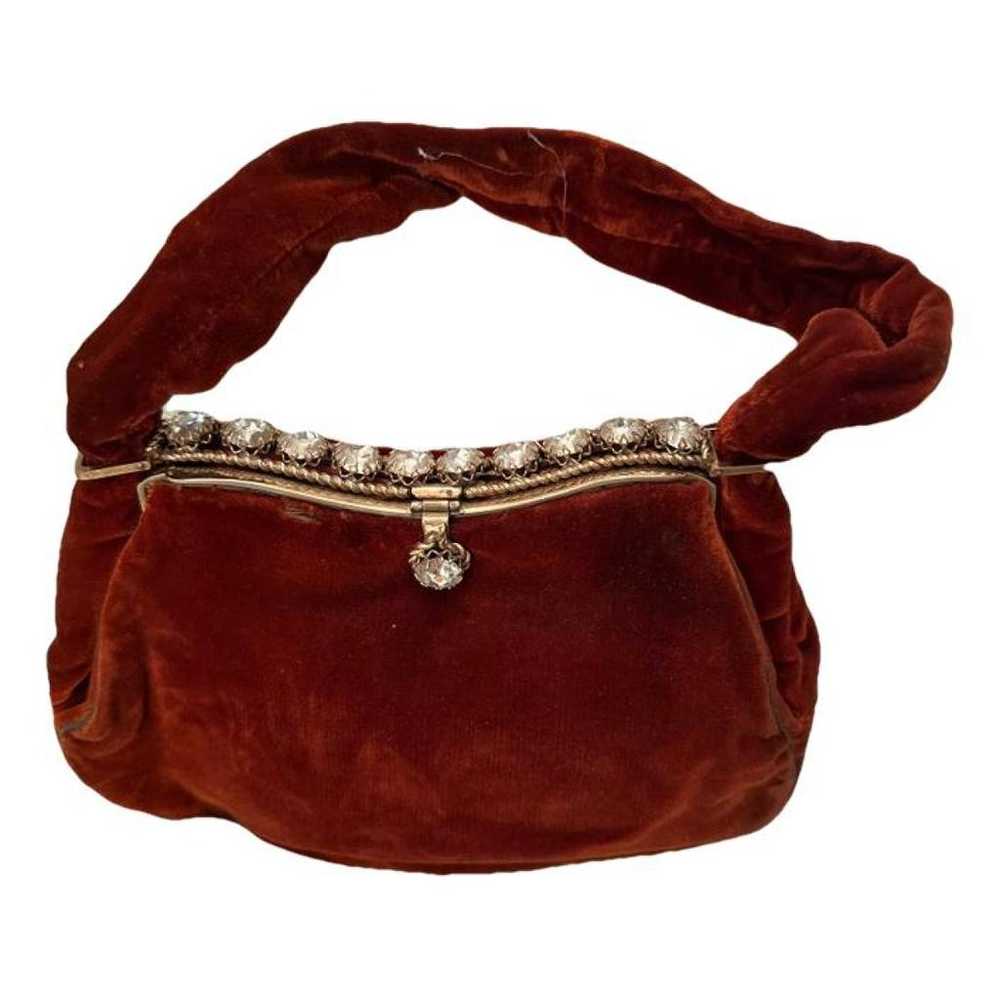 Non Signé / Unsigned Velvet handbag - image 1