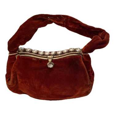 Non Signé / Unsigned Velvet handbag - image 1