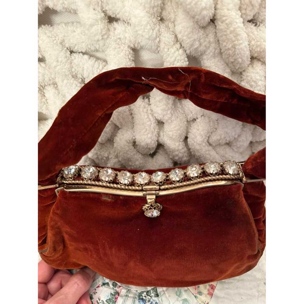 Non Signé / Unsigned Velvet handbag - image 3