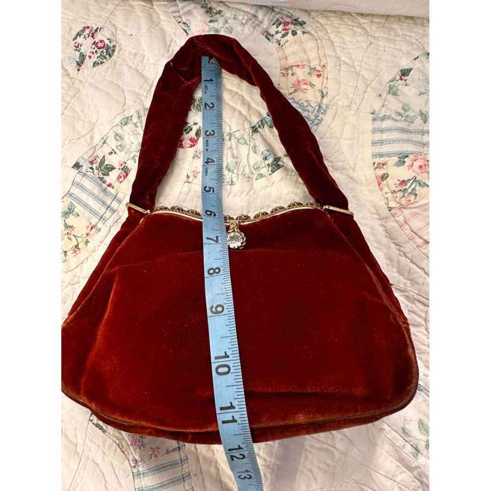 Non Signé / Unsigned Velvet handbag - image 4