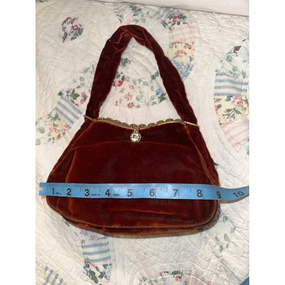 Non Signé / Unsigned Velvet handbag - image 5