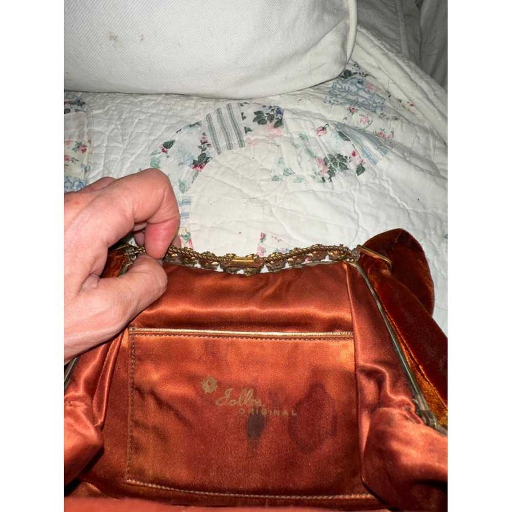 Non Signé / Unsigned Velvet handbag - image 8