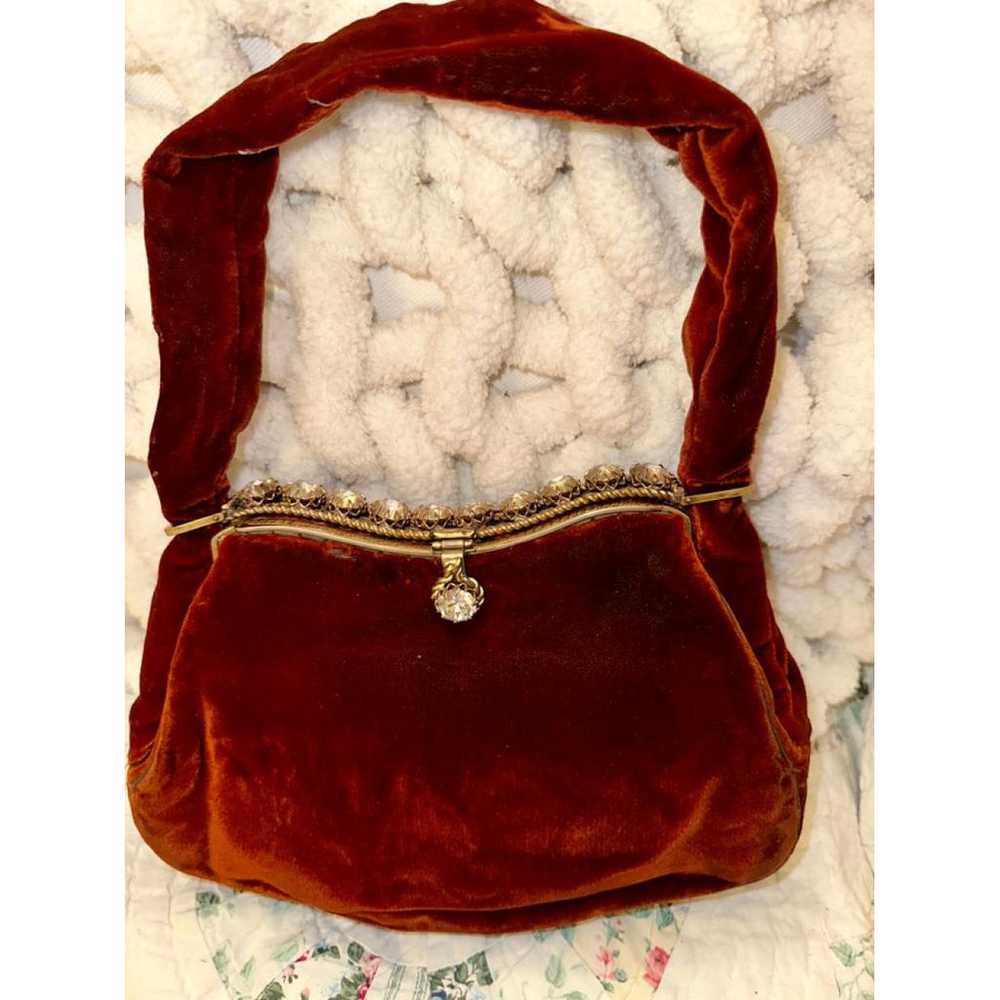 Non Signé / Unsigned Velvet handbag - image 9