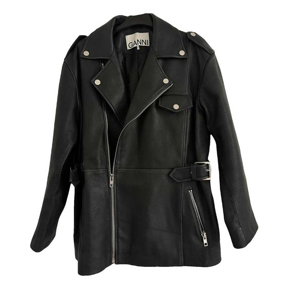 Ganni Fall Winter 2019 leather biker jacket - image 1