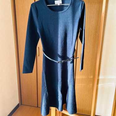 Courrèges Navy Long Sleeve Dress 38 - image 1