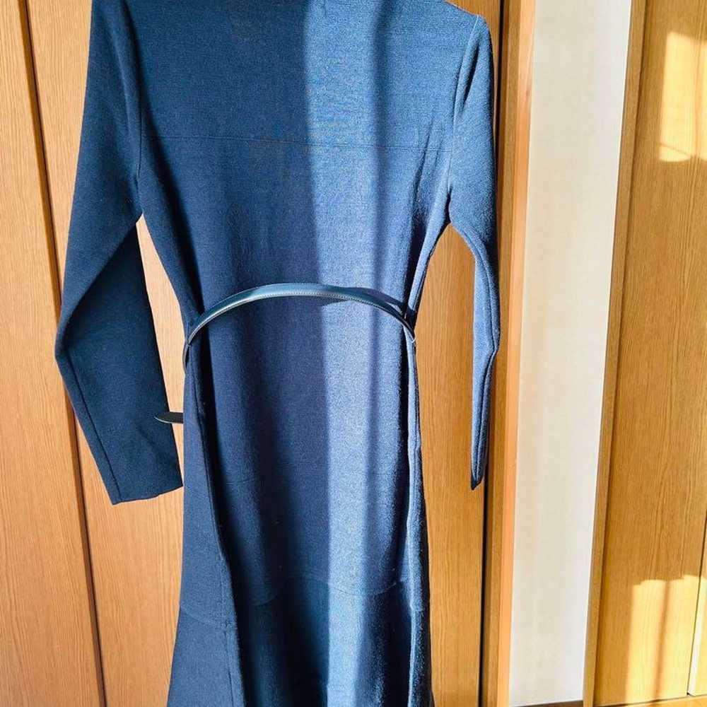 Courrèges Navy Long Sleeve Dress 38 - image 3